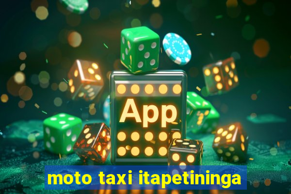 moto taxi itapetininga