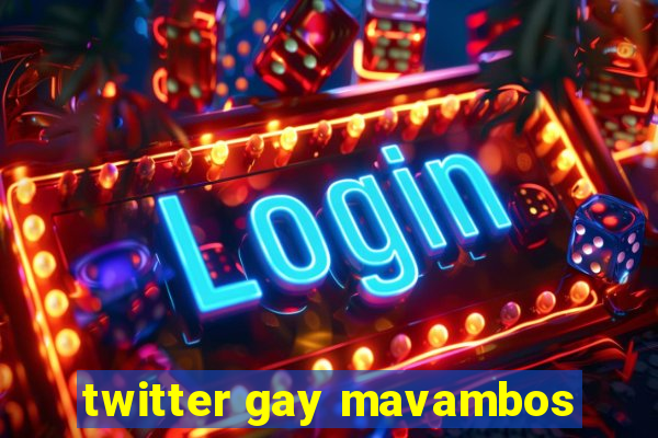 twitter gay mavambos