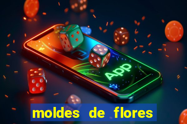 moldes de flores gigantes para imprimir